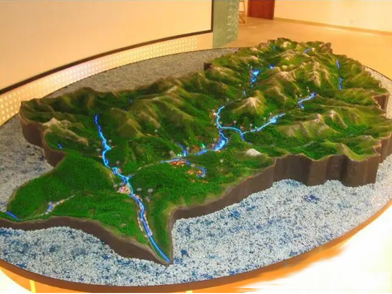 青海沙�P模型公司制作西��地形地貌沙�P模型 